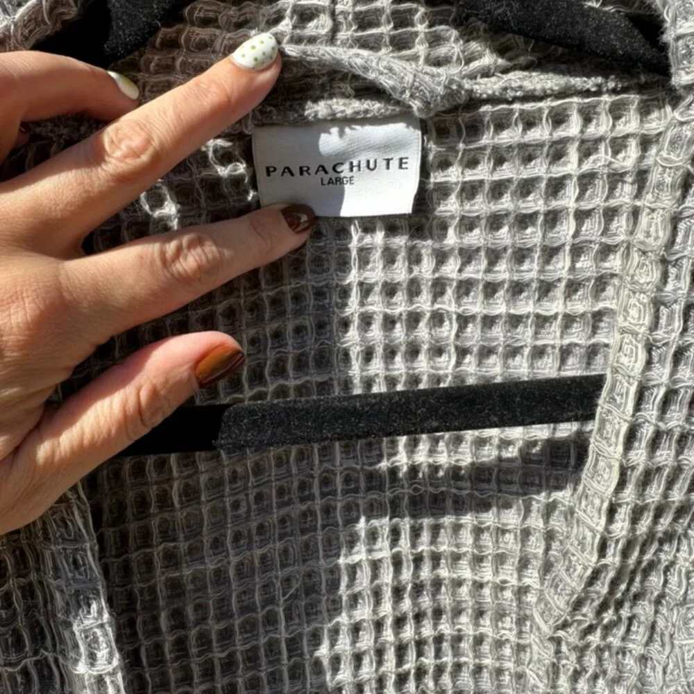 Parachute Waffle Robe- Grey Large - Picture 2 of 3